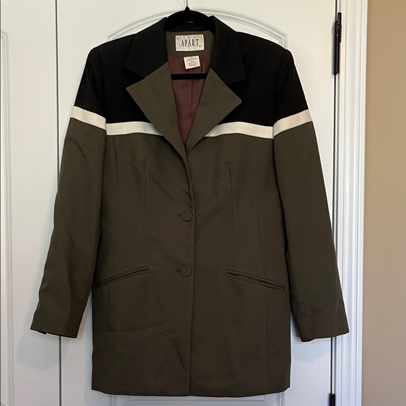 Women's Olive and Black Jacket - Picture 2 of 7
